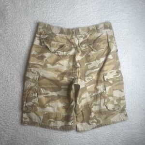 Avirex Mens Desert Camo Cargo Shorts Tan Beige Cotton Size 36 Military Style